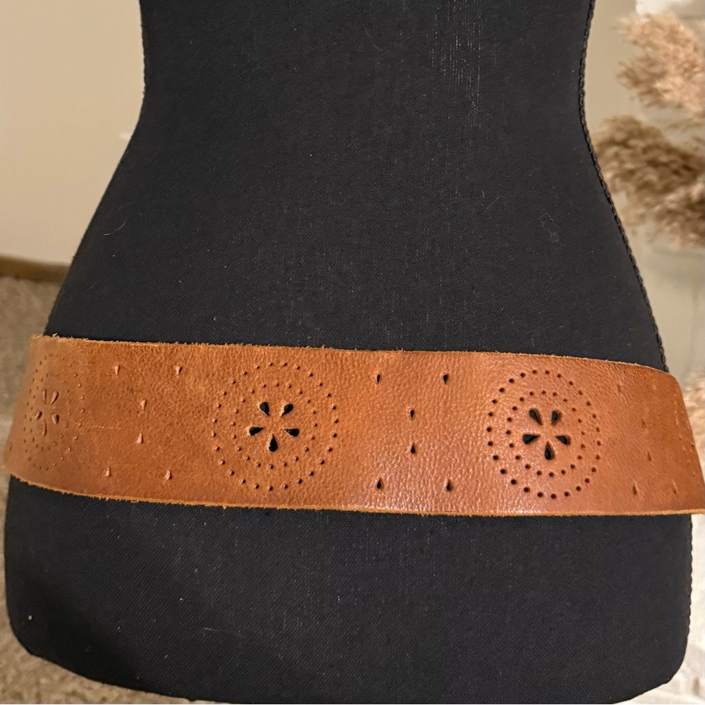 Abercrombie & Fitch Genuine Leather Brown Belt - Picture 3 of 4